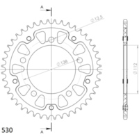 Stealth-Rear Sprocket / Chain Wheel Supersprox 530/43t black