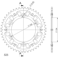 Stealth-Rear Sprocket / Chain Wheel Supersprox 525/50t red