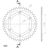 Alu-Rear Sprocket / Chain Wheel Supersprox 520/41t red