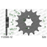 Alu Chain Wheel - Rear Sprocket AFAM 520 - 52t SILVER 11212N52