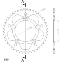 Alu-Rear Sprocket / Chain Wheel Supersprox 530/44t black 11508AK44