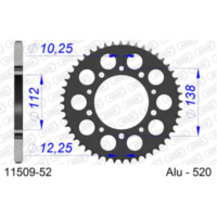 Alu Chain Wheel - Rear Sprocket AFAM 520 - 44t Gun Metal 1150944
