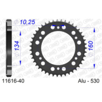 Alu Chain Wheel - Rear Sprocket AFAM 520 - 50t Gun Metal 1150950