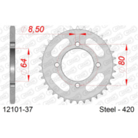 Alu-Kettenrad AFAM 520 - 46Z Gun Metal 1161846