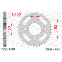 Steel Chain Wheel - Rear Sprocket AFAM 420 - 32t SILVER 1210132