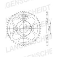 Steel-Rear Sprocket / Chain Wheel Supersprox 428/50t black 12202-50