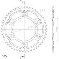 Stealth-Kettenrad Supersprox 525/51Z silber