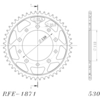 Steel-Rear Sprocket / Chain Wheel Supersprox 530/42t black 12607-42