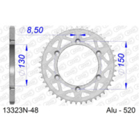 Racing Stahl-Kettenrad AFAM 420 - 40Z Schwarz 12817RLK40