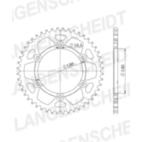 Alu-chain wheel - rear sprocket Esjot 530 - 40t silver