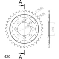Stahl-Kettenrad Supersprox 420/36Z schwarz 14100-36