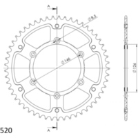 Stealth-Rear Sprocket / Chain Wheel Supersprox 520/55t gold 14203S55