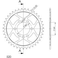 Steel-Rear Sprocket / Chain Wheel Supersprox 520/33t black 14310-33