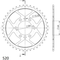 Steel-Rear Sprocket / Chain Wheel Supersprox 520/41t black 14310-41