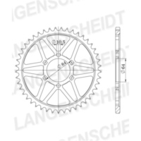 Steel-Rear Sprocket / Chain Wheel Supersprox 530/41t black 14400-41
