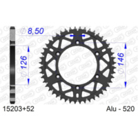 Stahl-Kettenrad AFAM 530 - 39Z Silber 1490239