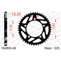Steel Chain Wheel - Rear Sprocket AFAM 428 - 44t SILVER 1620944