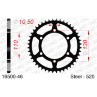 Stahl-Kettenrad AFAM 520 - 37Z Silber 1640437