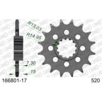 Steel Chain Wheel - Rear Sprocket AFAM 530 - 45t SILVER 1660445