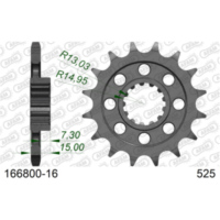 Stahl-Kettenrad AFAM 530 - 48Z Silber 1660348