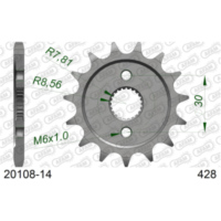 Alu Chain Wheel - Rear Sprocket AFAM 520 - 47t Gun Metal 1760647