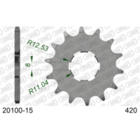 Alu-Kettenrad AFAM 520 - 48Z Gun Metal 1740448