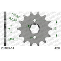 Alu Chain Wheel - Rear Sprocket AFAM 530 - 42t Gun Metal 1760442