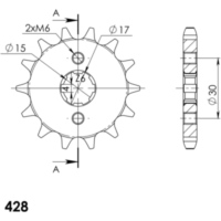 Front Sprocket Supersprox 428/14t