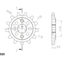 Ritzel Supersprox 520/12Z 20317-12