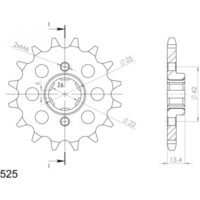 Front Sprocket 525/15t