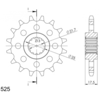 Front Sprocket 525/16t