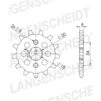 Ritzel Supersprox 520/10Z 20451-10