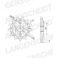 Front Sprocket Supersprox 520/11t 20451-11