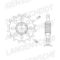 Front Sprocket Supersprox 530/17t 20603-17