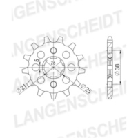 Front Sprocket Supersprox 520/12t 21308-12