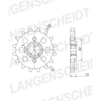 Front Sprocket Supersprox 530/17t 21501-17