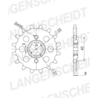 Ritzel Supersprox 520/14Z 21502-14