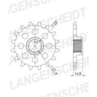 Front Sprocket Supersprox 520/15t 21506-15