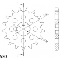 Front Sprocket Supersprox 530/16t 21600-16