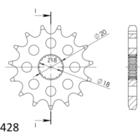 Ritzel Supersprox 428/16Z 22200-16