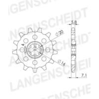 Front Sprocket Supersprox 530/15t 22501-15