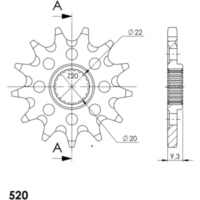 Ritzel Supersprox 520/12Z 24311-12