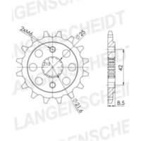 Front Sprocket Supersprox 520/14t 24501-14