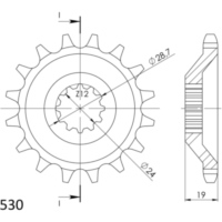 Ritzel Supersprox 530/16Z 24805-16