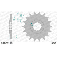 Front Sprocket AFAM 520 - 18t 8880218