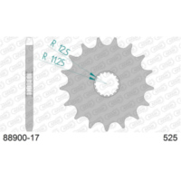 Front Sprocket AFAM 525 - 17t 8890017