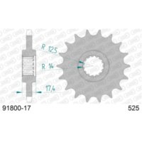 Front Sprocket AFAM 525 - 17t 9180017