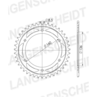 Stahl-Kettenrad Esjot 525 - 41Z silber