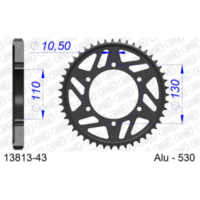 Alu-Kettenrad AFAM 520 - 49Z Blau 13323PB+49