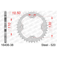 Stahl-Kettenrad AFAM 428 - 42Z Silber 1620142